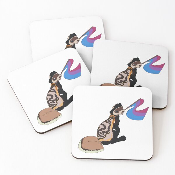 Item preview, LGBT+ Marbled Polecat - Bisexual designed and sold by DovahCourts.