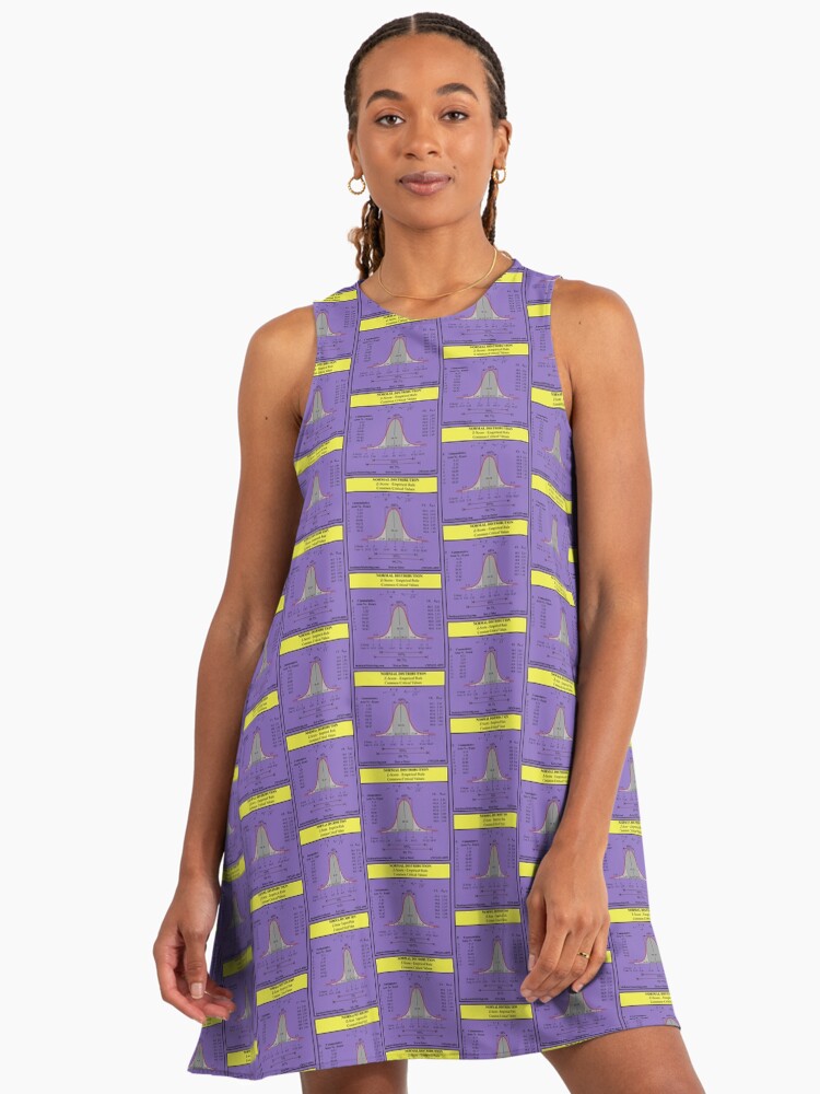 Normal Distribution: The Statistics Matrix at Redbubble" A-Line Dress for  Sale by markcstansberry | Redbubble