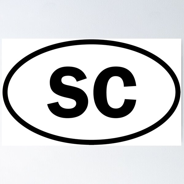 Item preview, South Carolina - SC - oval sticker and more designed and sold by welikestuff.