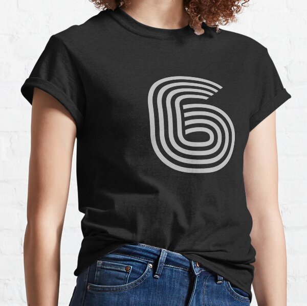 Linear Number 6 Classic T-Shirt
