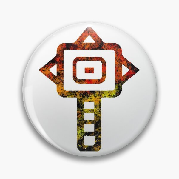 Splatter Warm Hammer MHW Pin