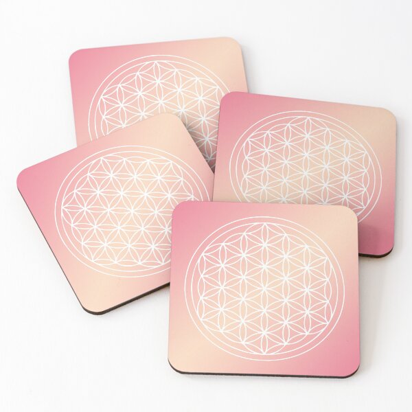 Item preview, Flower of Life Mandala Pink Peach designed and sold by Julie Erin Designs.