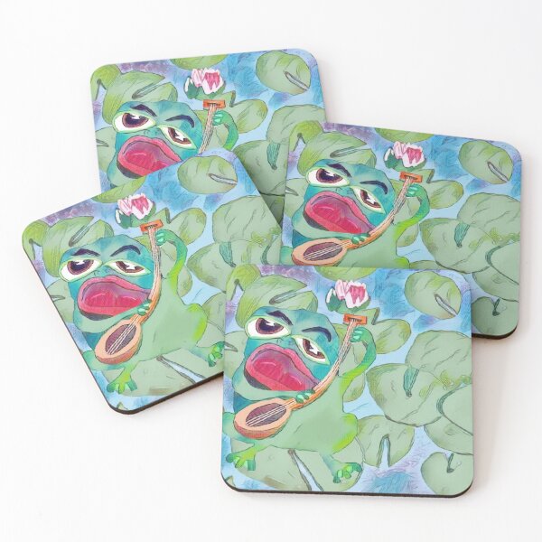 Item preview, Titus ? Frog Plays ? Guitar On The Lily Pad designed and sold by pinkyjainpan.