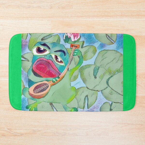 Item preview, Titus ? Frog Plays ? Guitar On The Lily Pad designed and sold by pinkyjainpan.
