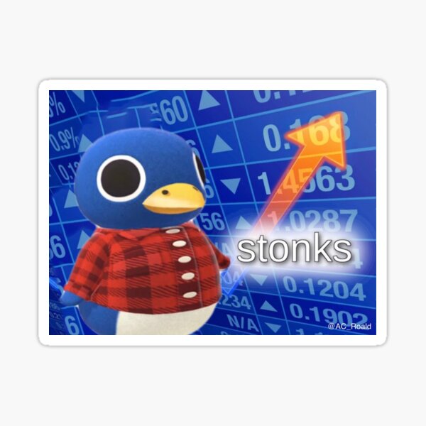 The Stalk Market Roald Stonks Sticker