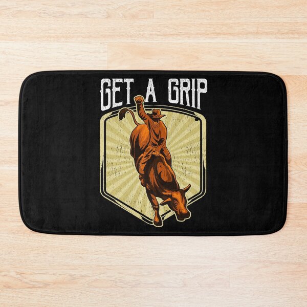 Item preview, Funny Get a Grip Competitive Bull Riding Pun designed and sold by perfectpresents.