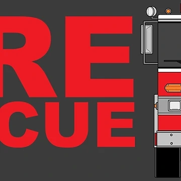 Artwork thumbnail, Red Fire Rescue by chiefa175