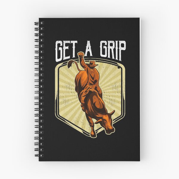 Item preview, Funny Get a Grip Competitive Bull Riding Pun designed and sold by perfectpresents.
