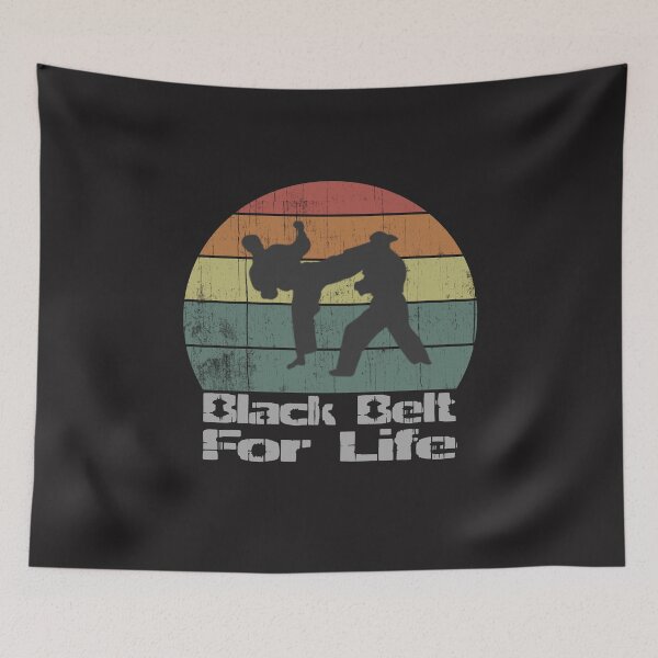 Item preview, Vintage Black Belt For Life Karate Retro Martial Arts designed and sold by UrbanHype.