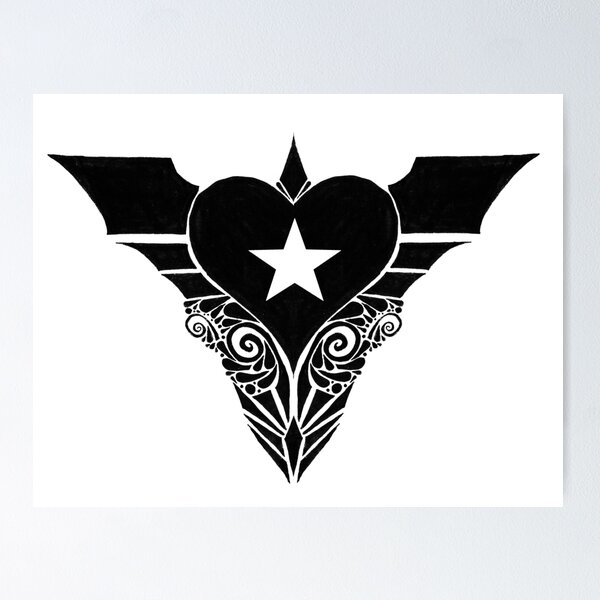 Item preview, winged heart star designed and sold by walter jones.