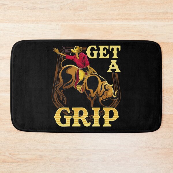Item preview, Get A Grip Bullrider Funny Competitive Riding Pun designed and sold by perfectpresents.