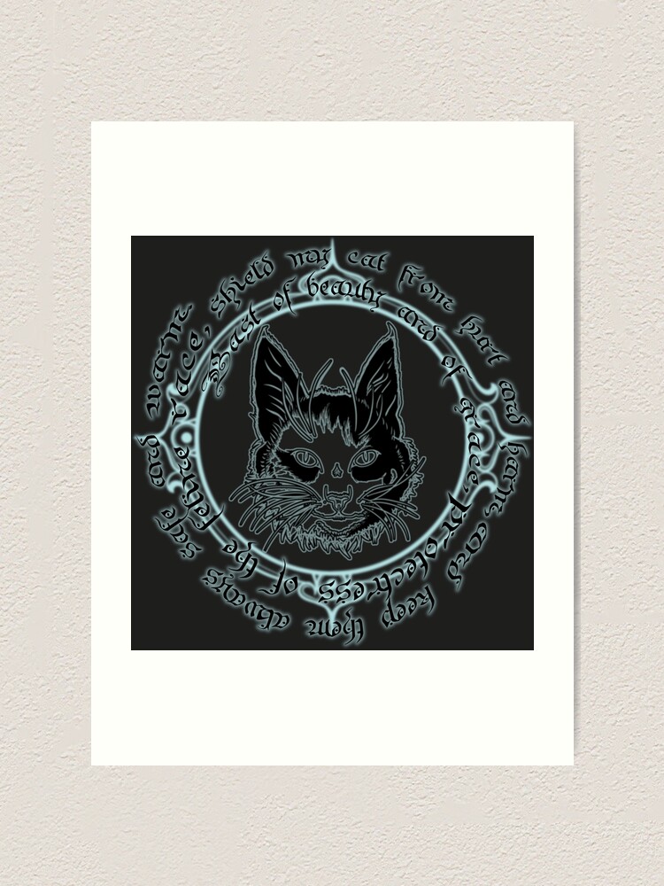 Cat Familiar Protection Spell Art Print By Marthaidalhi Redbubble Free delivery and returns on ebay plus items for plus members. redbubble