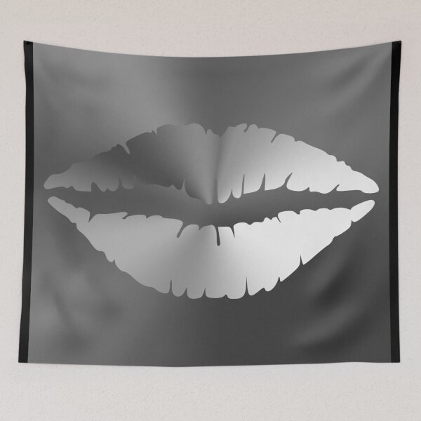 Item preview, Lips Angle Gradient (Gray) NOIR designed and sold by John Raymond Barker.