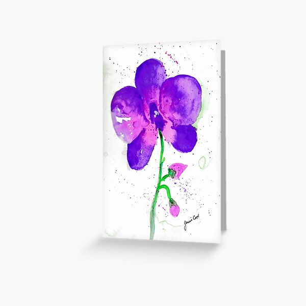 Orchid Greeting Card