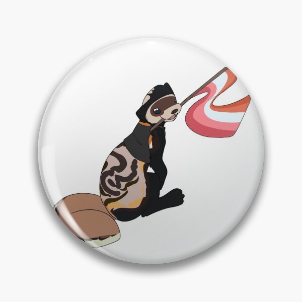 Item preview, LGBT+ Marbled Polecat - Lesbian - Binder designed and sold by DovahCourts.