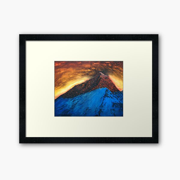 West ridge evening Framed Art Print