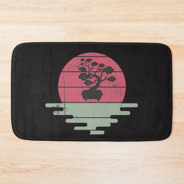 Item preview, Bonsai Tree Design Japanese Bonsai Tree Sun Retro designed and sold by UrbanHype.