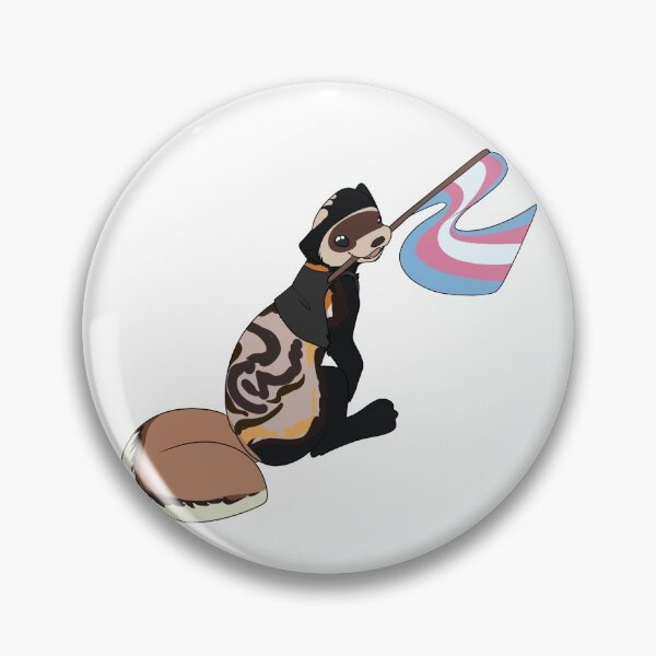 Item preview, LGBT+ Marbled Polecat - Transgender - Binder designed and sold by DovahCourts.