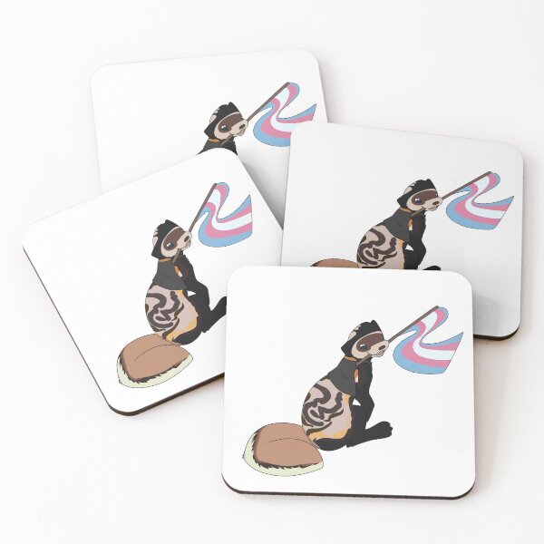 Item preview, LGBT+ Marbled Polecat - Transgender - Binder designed and sold by DovahCourts.
