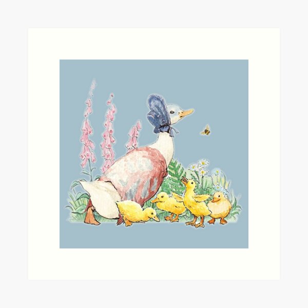 Vista previa del artículo con la obra «Jemimah Puddle-Duck - Beatrix Potter», diseñado y vendido por forgottenbeauty.
