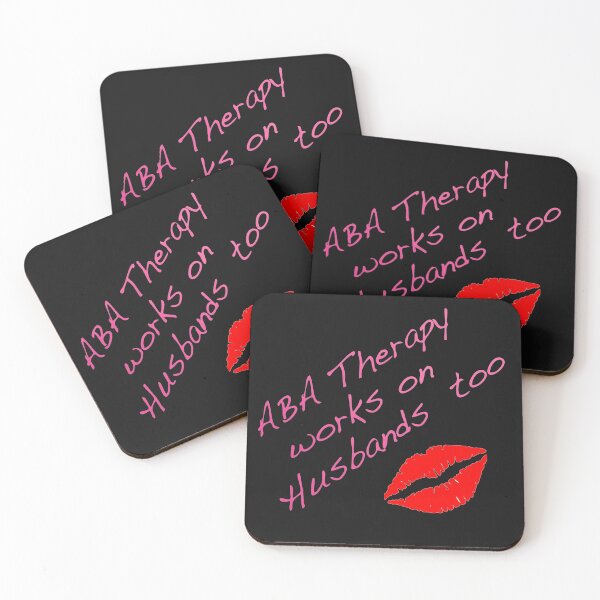 Item preview, ABA Therapy Works on Husbands too (Pink Font) designed and sold by AnJAutismWorld.