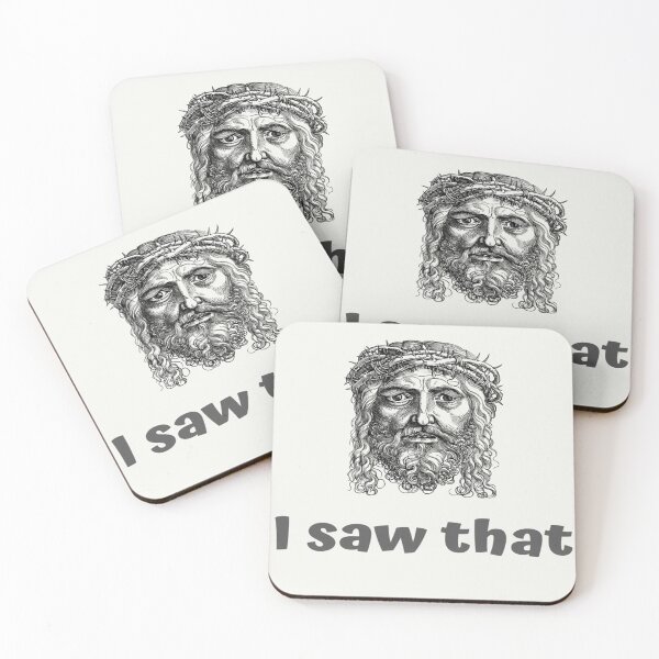 Item preview, I saw that, Jesus Peeking, Funny Jesus Meme designed and sold by olegarh.