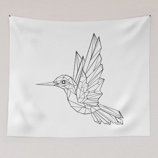 Item preview, Polygonal Hummingbird designed and sold by Blackmoon9.