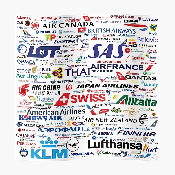 World Airlines Poster
