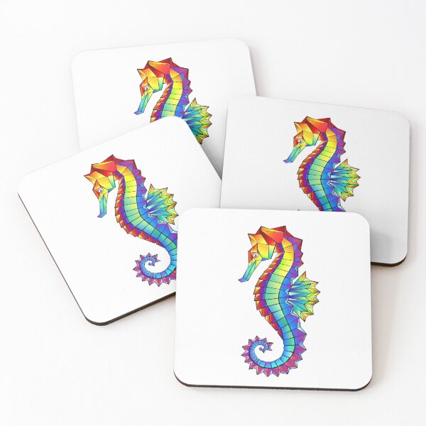 Item preview, Rainbow Polygonal Seahorse designed and sold by Blackmoon9.