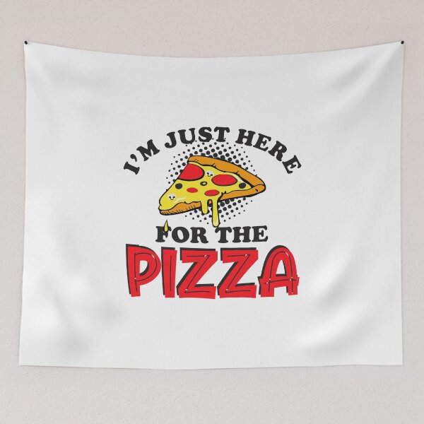 Item preview, Im just here for the pizza I love pizza for men women kids designed and sold by hadleydesigns.