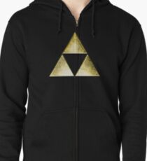 Force of three, golden version Zipped Hoodie