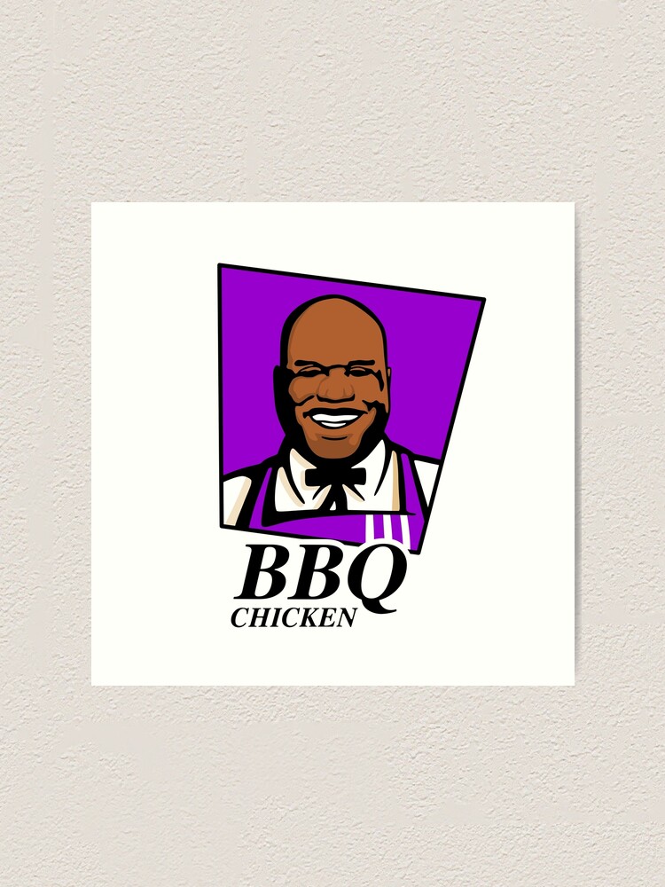 "BBQ Chicken Shaq Basketball Basketball Meme" Art Print by