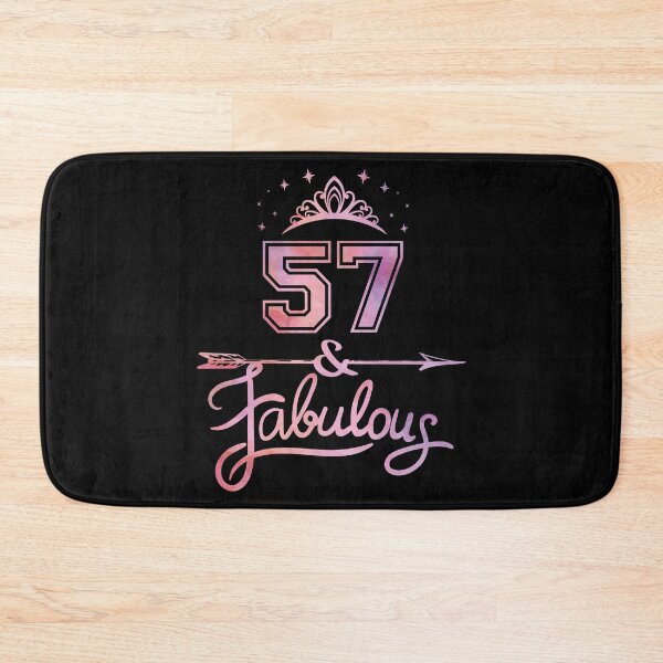 Item preview, Women 57 Years Old And Fabulous Happy 57th Birthday graphic designed and sold by Grabitees.