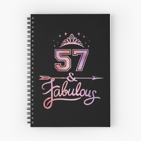 Item preview, Women 57 Years Old And Fabulous Happy 57th Birthday graphic designed and sold by Grabitees.