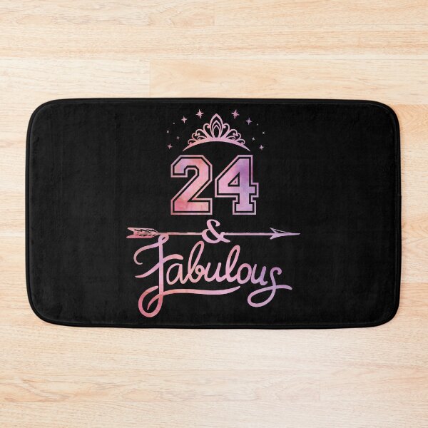 Item preview, Women 24 Years Old And Fabulous Happy 24th Birthday graphic designed and sold by Grabitees.