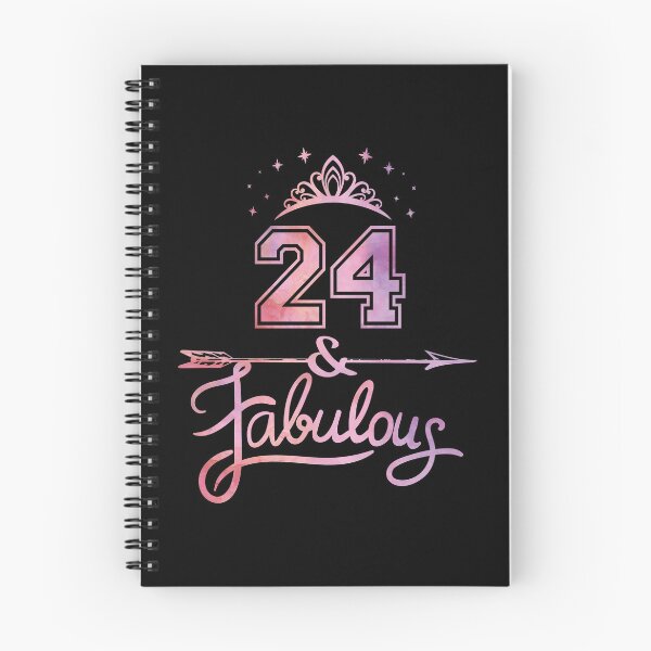 Item preview, Women 24 Years Old And Fabulous Happy 24th Birthday graphic designed and sold by Grabitees.