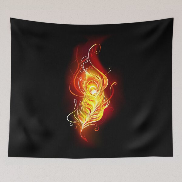 Item preview, Fire Peacock Feather designed and sold by Blackmoon9.