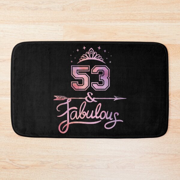 Item preview, Women 53 Years Old And Fabulous Happy 53th Birthday graphic designed and sold by Grabitees.
