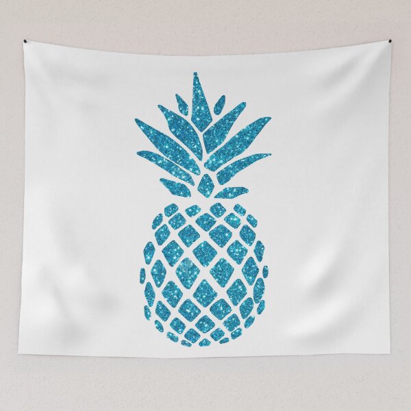Item preview, Blue Glitter Pineapple designed and sold by maryedenoa.