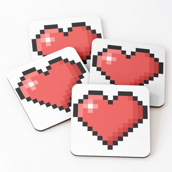 Item preview, Red Pixel Heart Nerdy designed and sold by RamenPoodle.