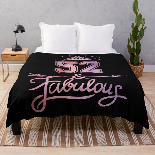 Item preview, Women 52 Years Old And Fabulous Happy 52th Birthday design designed and sold by Grabitees.