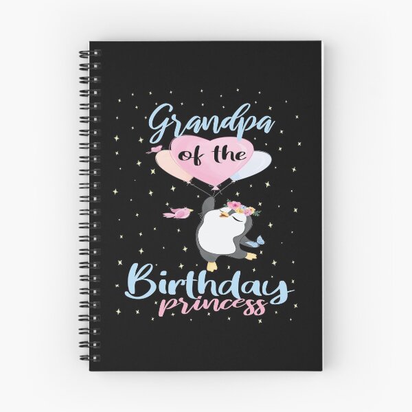 Item preview, Grandpa Of The Birthday Princess Penguin Girls B-day Party print designed and sold by Grabitees.