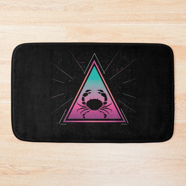 Item preview, Colorful King Crab Geometrical Triangle Retro Style design designed and sold by Grabitees.