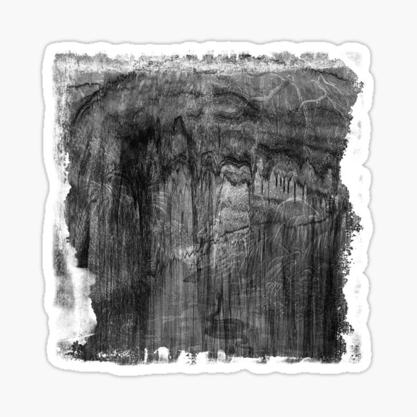 The Atlas of Dreams - Plate 18 (b&w) Sticker
