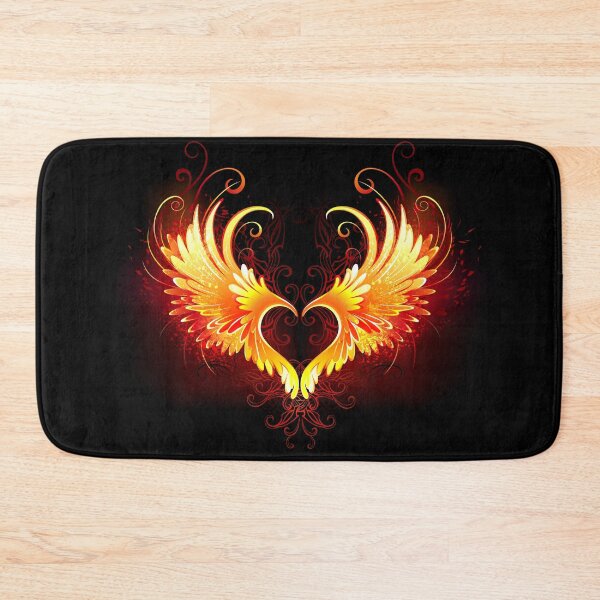 Item preview, Angel Fire Heart with Wings designed and sold by Blackmoon9.