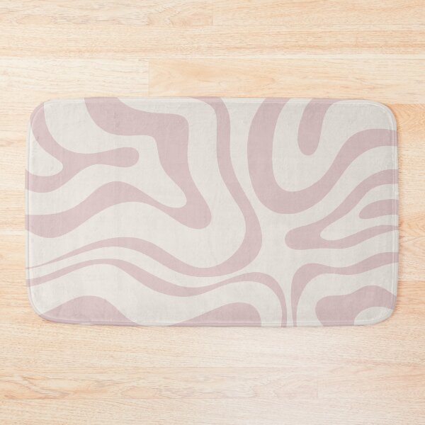 Item preview, Modern Retro Liquid Swirl Contemporary Abstract Pattern in Pale Dusky Pink and Ivory designed and sold by kierkegaard.