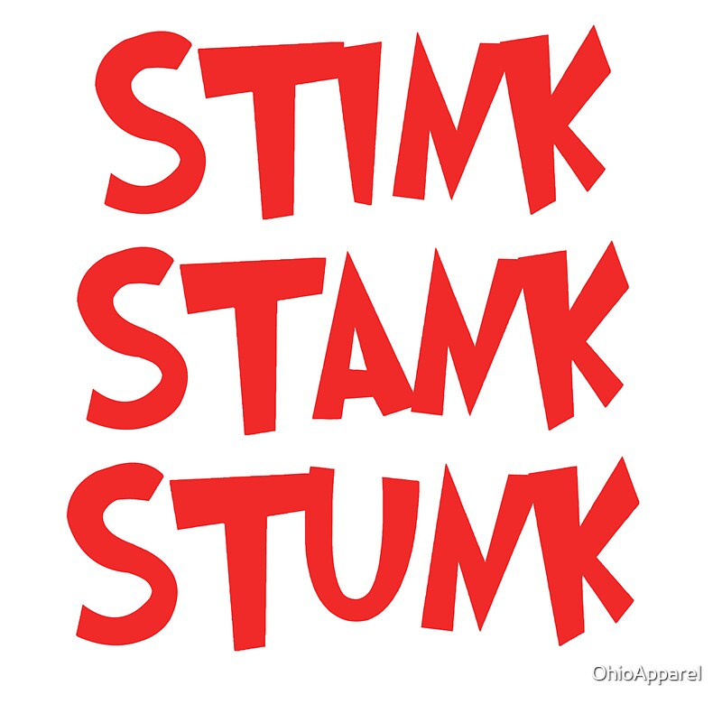 stink-stank-stunk-stickers-by-ohioapparel-redbubble