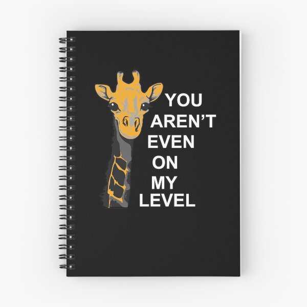 Item preview, You aren't even on my level Giraffe animal gift designed and sold by redshirtz.