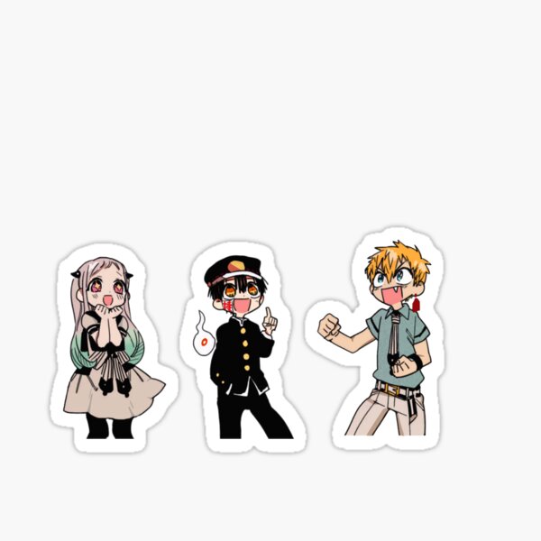 toilet bound hanako kun yashiro hanako minamoto color sticker by shoptocka redbubble