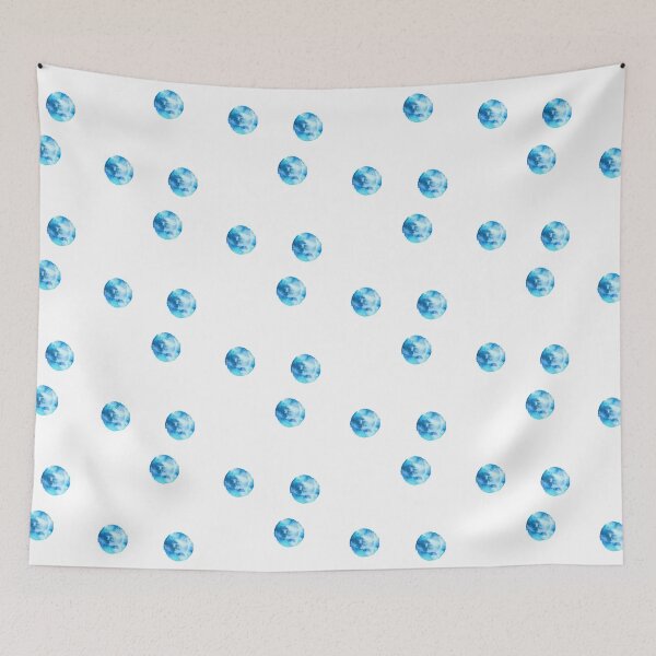 Item preview, blue watercolour polka dot designed and sold by Reanna Bakshani.